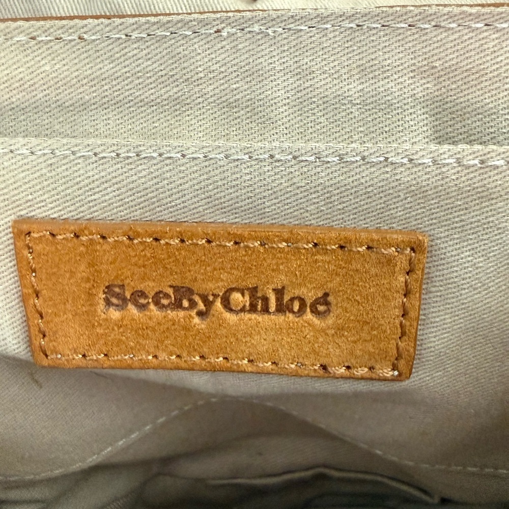 See By Chloé Collins Suede Crossbody Saddle Bag - Picture 13 of 15